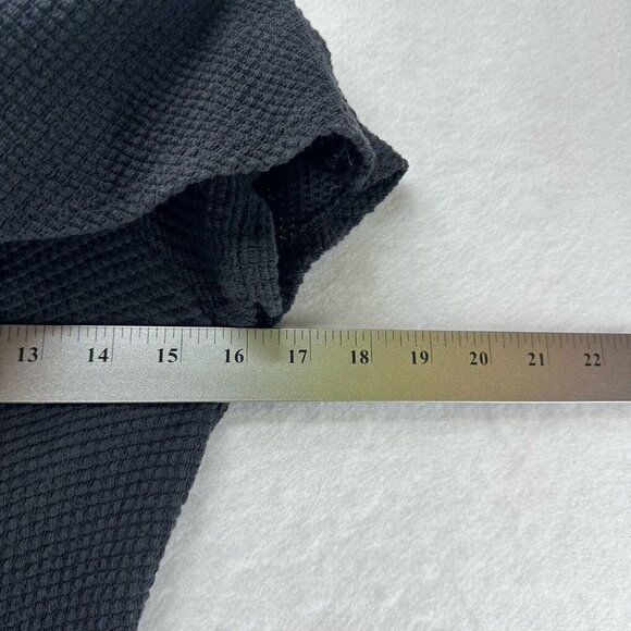 Coveted Bella B Dress Size S Ruffle Off The Shoulder Skater Mini Textured Black - Picture 12 of 13